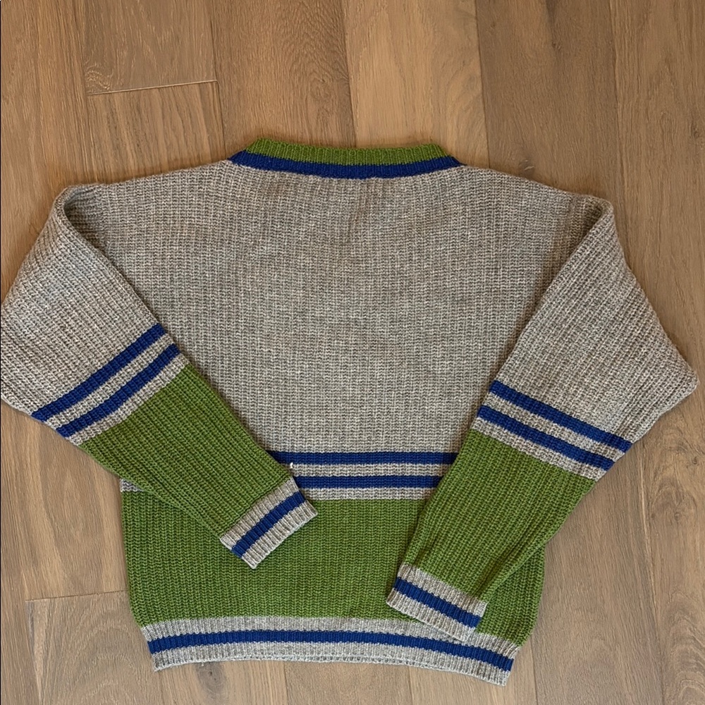 Danielle Guizio Striped V-Neck Sweater - Picture 6 of 6